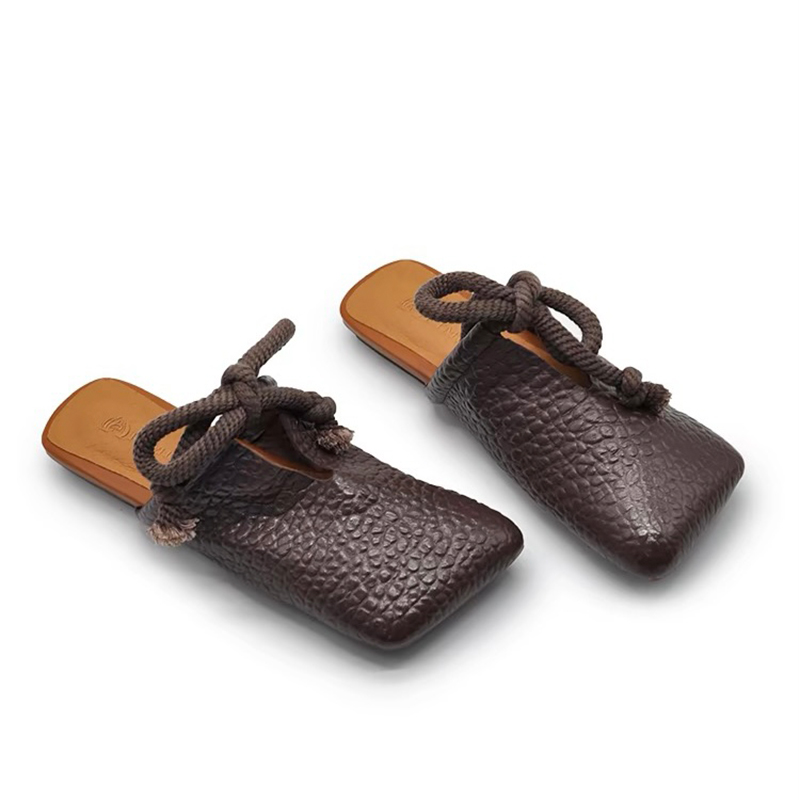 Women Shoes Size 7 - Nouvelles mules plates à bout carré