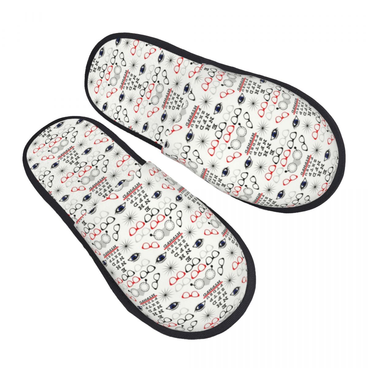 Women Shoes Chart Size - Chaussons personnalisés amusants pour opticiens et