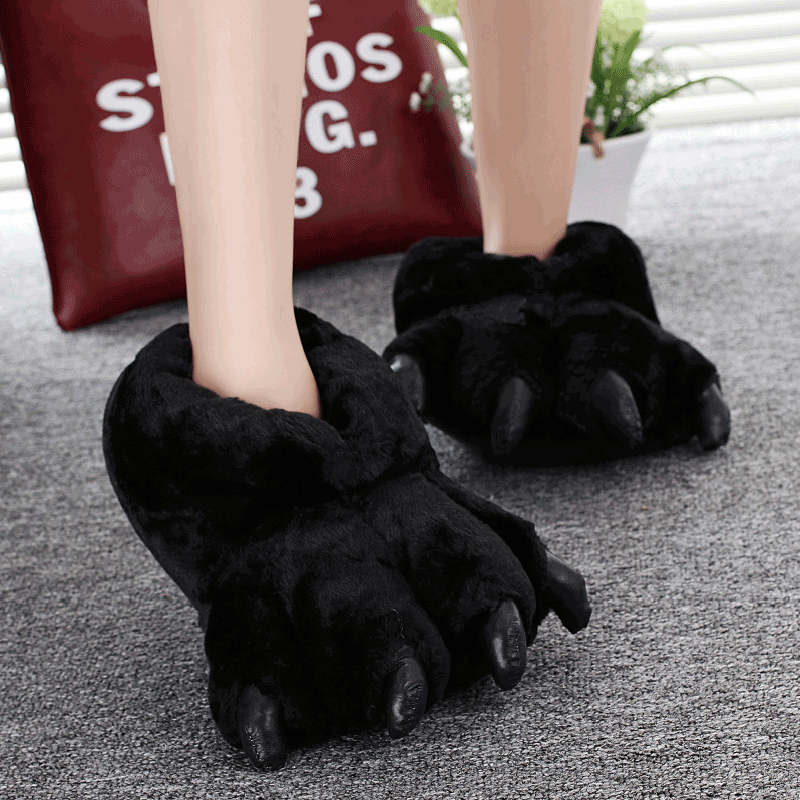 Women Shoes Mules - Taille 35-43 noir Animal patte chaussures