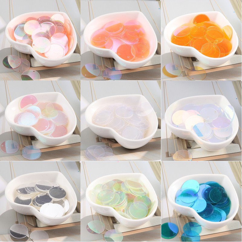 Women'S Shoes Ecco - 90 Pcs/Lot Transparent Paillettes 2 cm