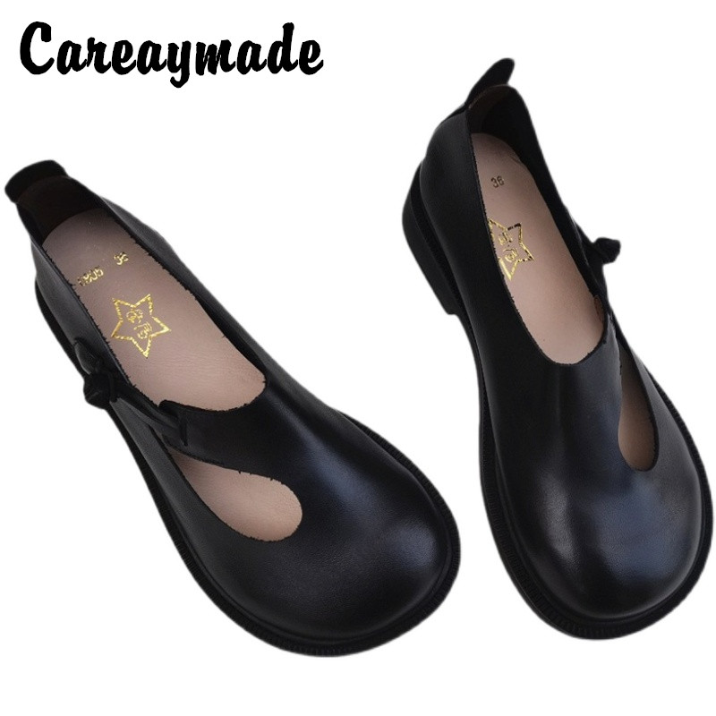 Women'S Shoes - Careaymade-Chaussures en cuir véritable à tête