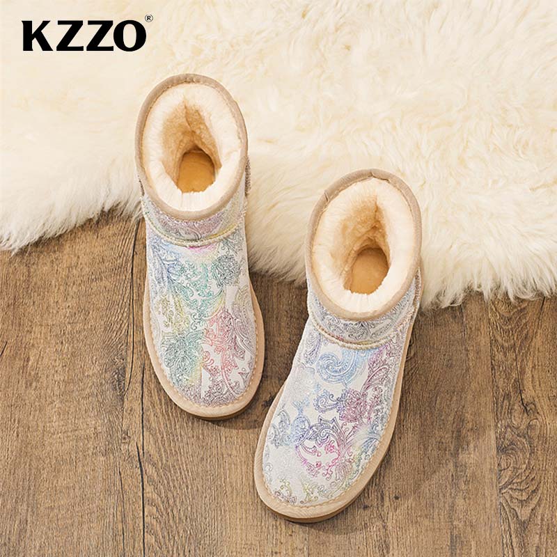KZZO – bottes de neige en cuir - Women Shoes In Australia avis et prix