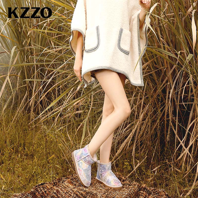 KZZO – bottes de neige en cuir - Women Shoes In Australia avis et prix