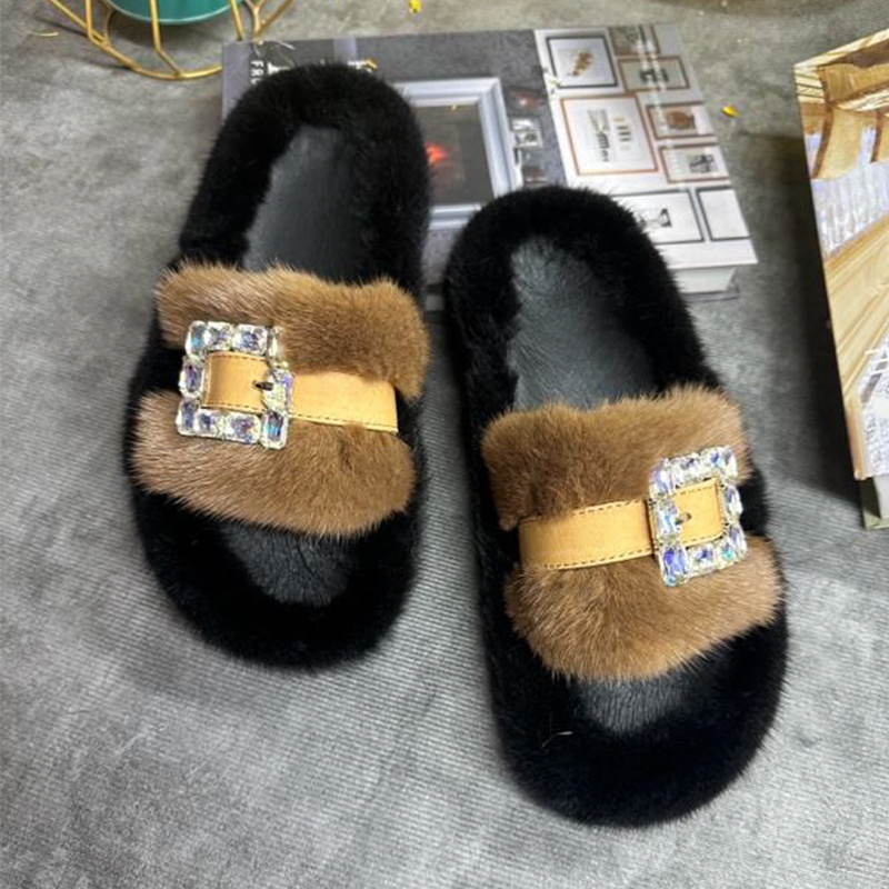 Mules en fourrure de vison pou - Women Shoes Mules avis et prix