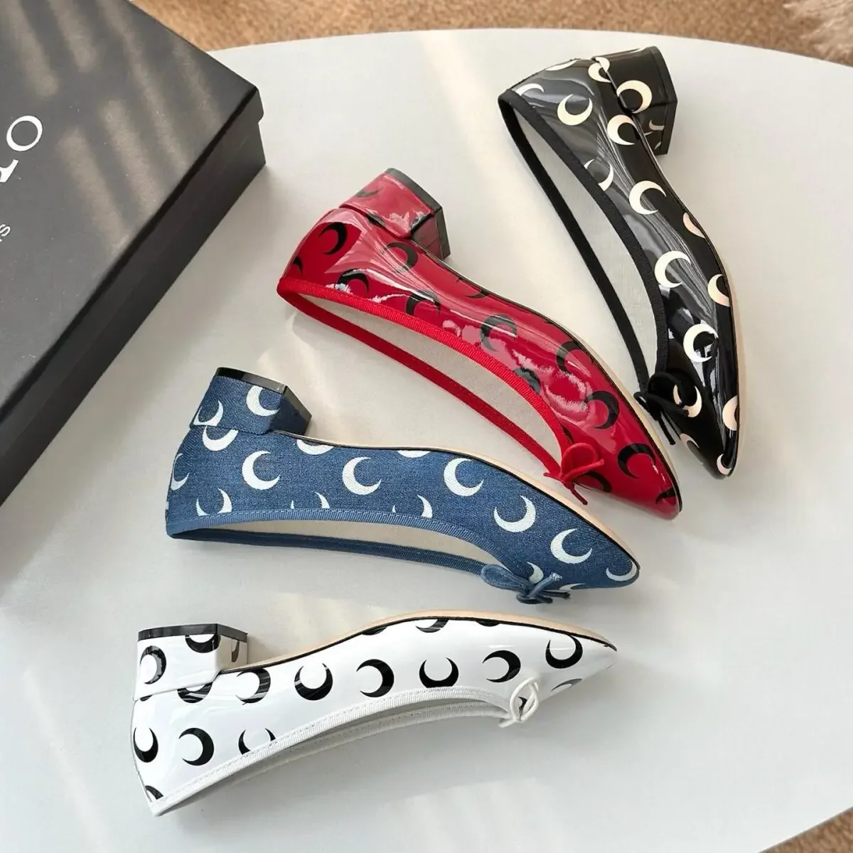 Ballerines à bout rond imprimé - Ballet Flat Women avis et prix