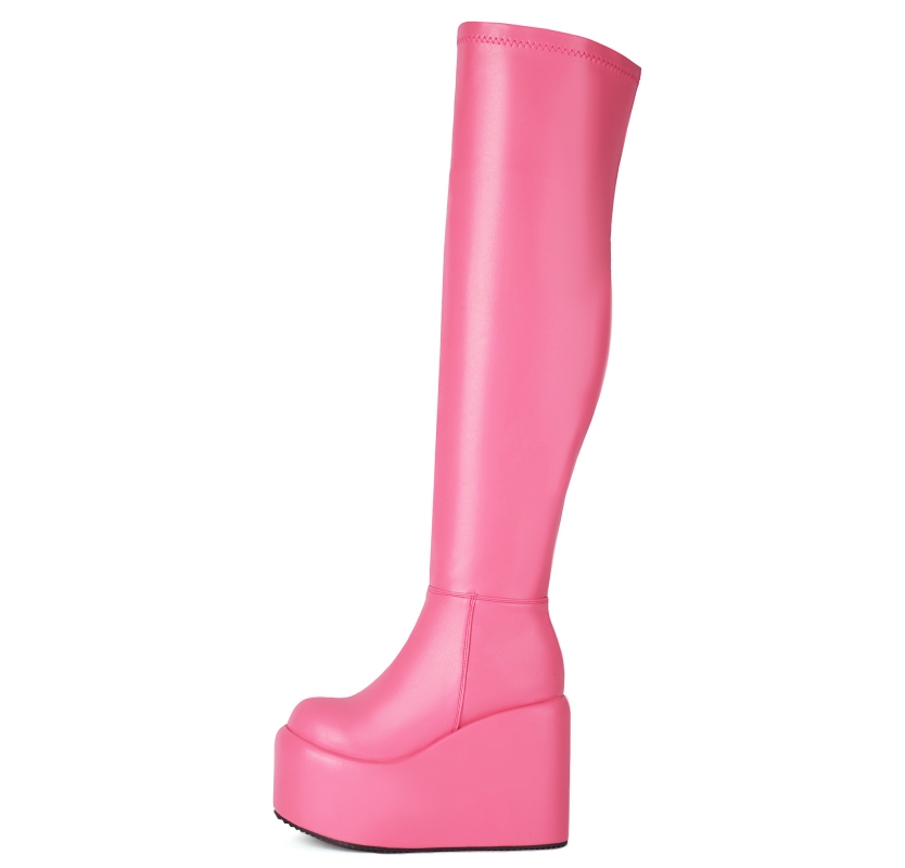 Bottes hautes à plateforme pou - Women Shoes Size 7 avis et prix