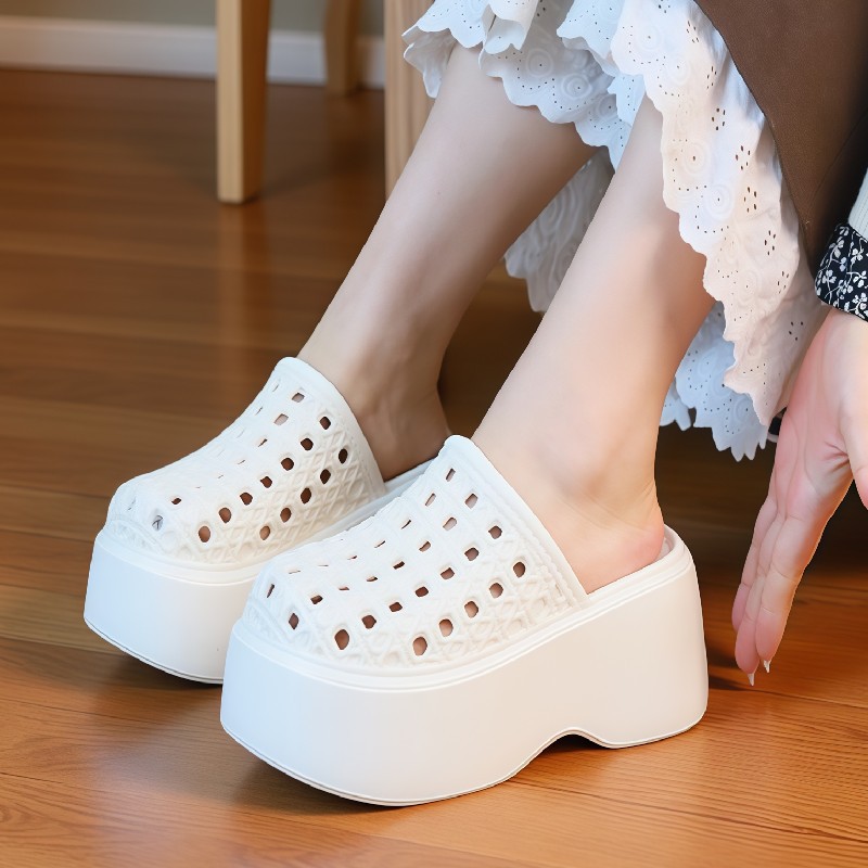 Mules compensées épaisses à pl - Women Shoes Mules avis et prix