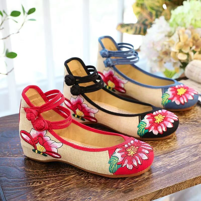 Chaussures compensées brodées  - Ballet Flat Women avis et prix