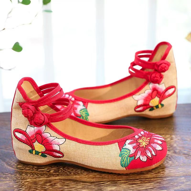 Chaussures compensées brodées  - Ballet Flat Women avis et prix