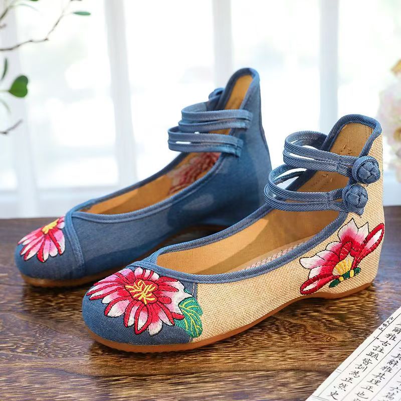 Chaussures compensées brodées  - Ballet Flat Women avis et prix