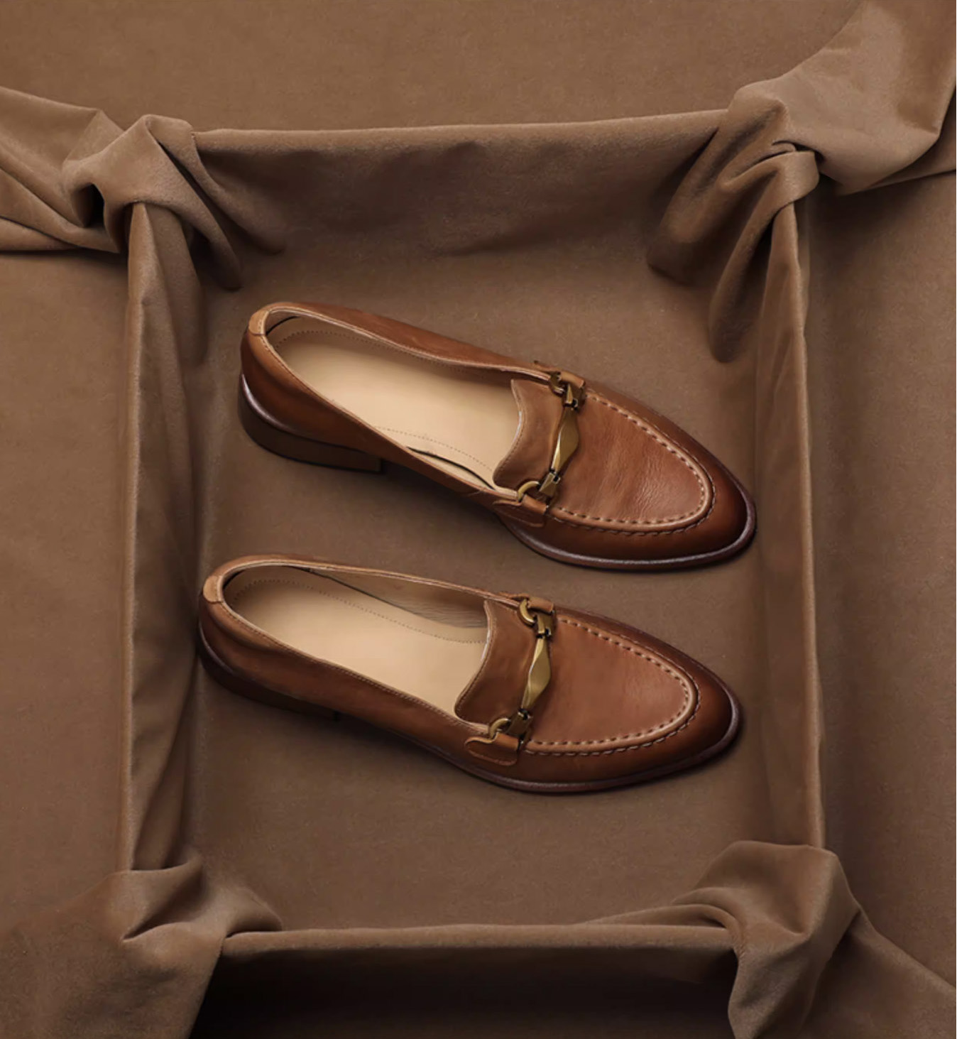 SHOEBOX Mocassins en cuir véri - Women'S Shoes Peep Toe avis et prix