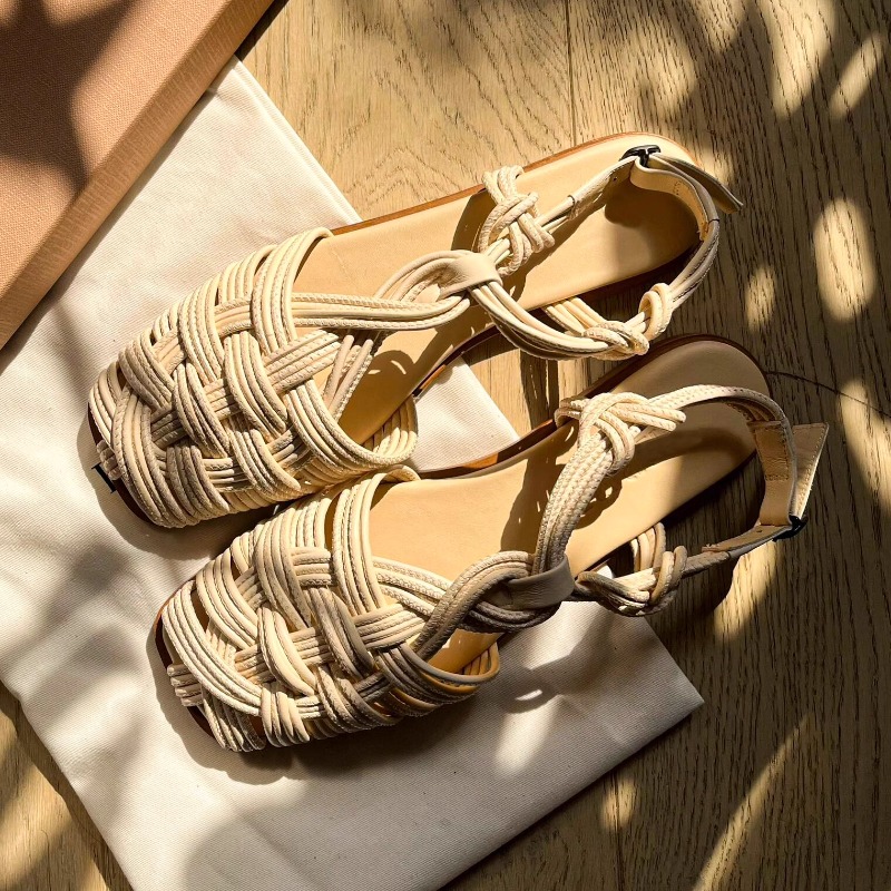 Sandales romaines vintage tiss - Women'S Shoes Hands Free avis et prix