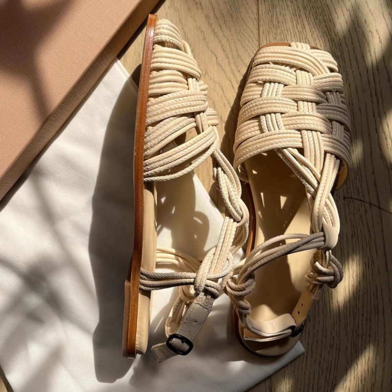 Sandales romaines vintage tiss - Women'S Shoes Hands Free avis et prix